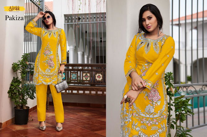 Pakiza By Ajraa Viscose Embroidery Pakistani Cord Set Wholesale Shop In Surat